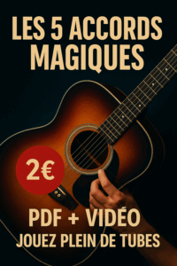 Jouez facilement des tubes à la guitare avec seulement 5 accords